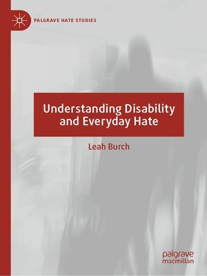 cover image of Understanding Disability and Everyday Hate
